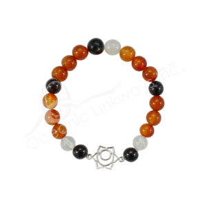 BRACELET - CHAKRA SACRAL CARNELIAN (8-8.5 MM) 7.15-7.25"