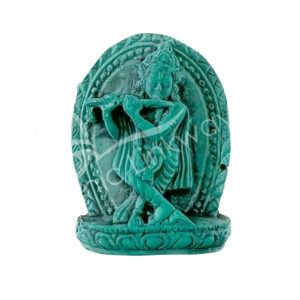 FIGURINE - TURQUOISE POWDER KRISHNA/LOVE 1.5-1.75"