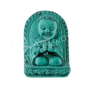 Turquoise Powder Monk Figurine