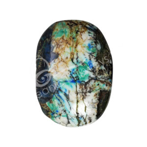 Polished Azurite/Malachite Palm Stone