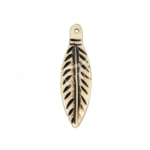 Bone FEather Pendant (dz)