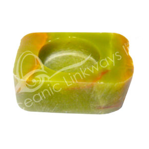 Green Aragonite Top Polished Tealight Holder