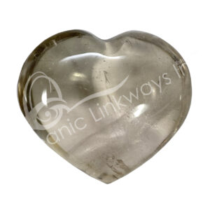 Polished First Quality Smoky Quartz Heart