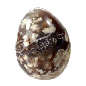 Cherry Blossom Agate Flame Shape