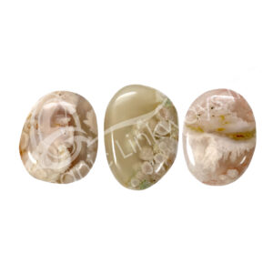 Poblished Cherry Blossom Agate Pebbles