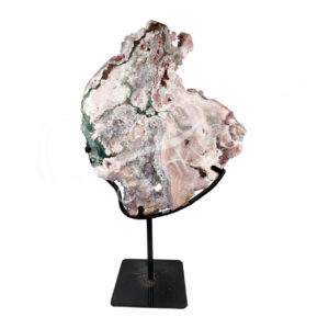 Pink amethyst Specimen on Metal Stand