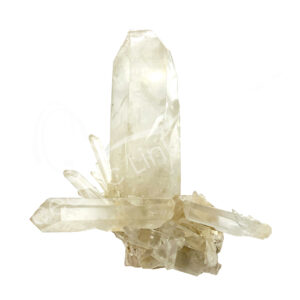 (CLOSE OUT) CLUSTER - CRYSTAL QUARTZ (BLUE DRUM) 2-8"