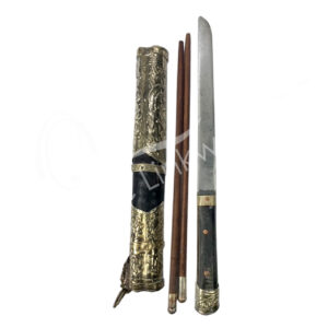 (CLOSE OUT) SET CHOPSTICK AND KNIFE WITH HOLDER 10"