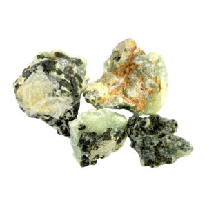(CLOSE OUT) ROUGH - PRENHITE WITH RUTILE 2-5''