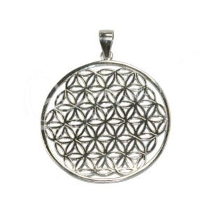 STERLING SILVER - PENDANT FLOWER OF LIFE 1"