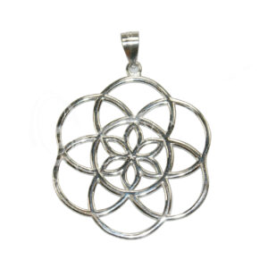 STERLING SILVER - PENDANT SEED OF LIFE 1"