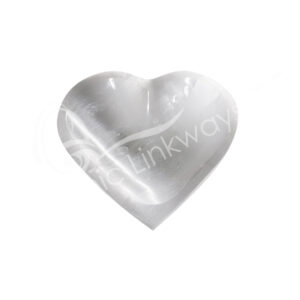 Polished Selenite Heart Bowl