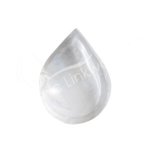 Selenite Drop Bowl 4"