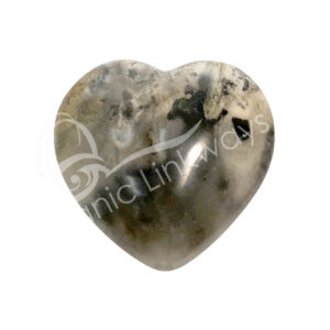 Polished Dendritic Opal Heart