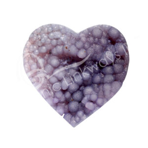 Polished Grape Agate Heart