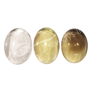 (CLOSE OUT) CABOCHON - TOPAZ, LEMON 1.25" x 7/8"