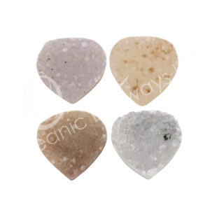 (CLOSE OUT) CABOCHON - AMETHYST C HEART DRUSE XS 0.5"