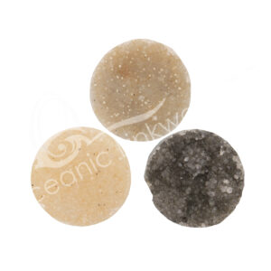 (CLOSE OUT) CABOCHONS - AMETHYST CIRCLE DRUSE S-AA 1''