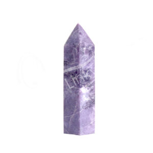 Polished Lepidolite Six Sides Obelisk
