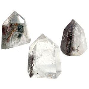 Polished Phantom Quartz 6 Sides Obelisk