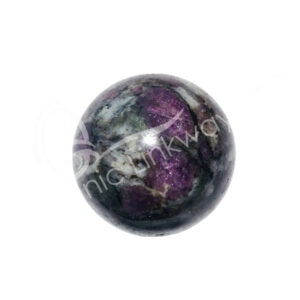 Polished Garnet in Astrophyllite Sphere