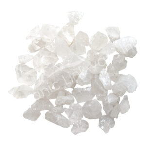 (CLOSE OUT) ROUGH - CRYSTAL QUARTZ HAMMERED 1-2"
