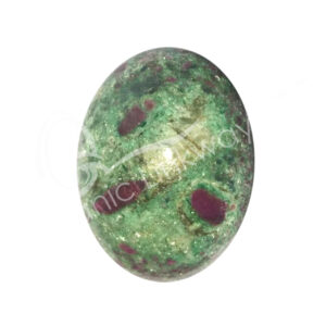 Polished Ruby Zoisite with Mica Palm Stone