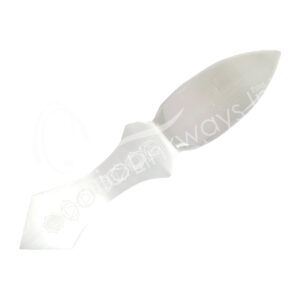 Selenite Athame with Chakra Symbols