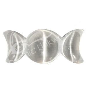 Triple Moon Selenite Bowl