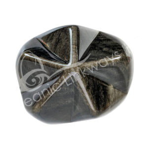 (CLOSE OUT) STAR - OBSIDIAN, GOLDEN SHEEN 1.75-3"
