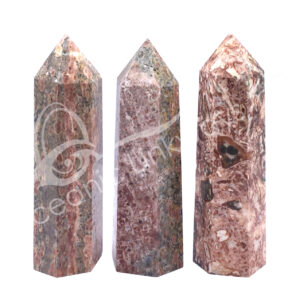 Red Leopard Skin Jasper Six Polished Sides Obelisk