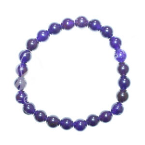BRACELET - JADE, PURPLE (8-8.5 MM) 7.15-7.25"