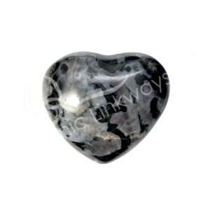 Polished Indigo Gabbro Heart