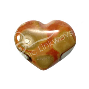 Polished Polychrome Jasper Heart