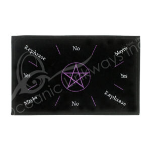 Pentacle Embroided Velvet Pendulum Mat