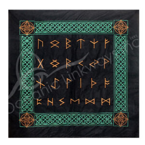 Velvet Altar Cloth with Runes Embroidery