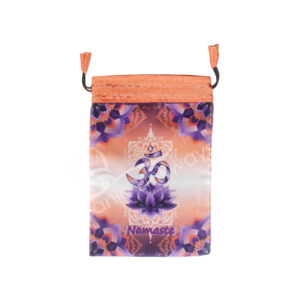 OM Printed Bag with Purple Lotus (Pack of 3)