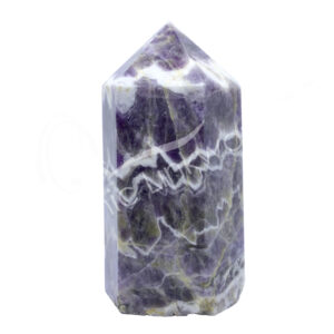 Polished Chevron Amethyst Obelisk