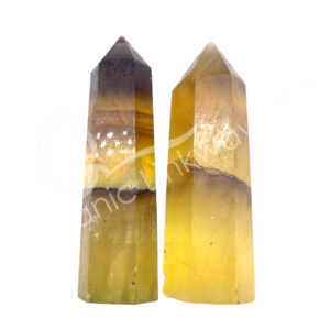 Polished Yellow Fluorite Obelisk 6 Sides