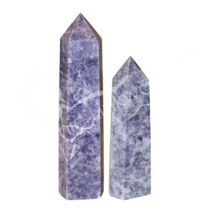 Polished Lepidolite 6 Sides Obelisk