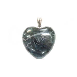 PENDANT - HEART APATITE (PK 6) 1"