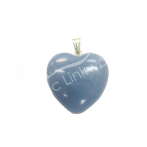 PENDANT - HEART ANGELITE (PK 6) 1"