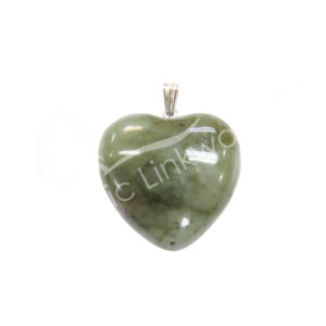 PENDANT - HEART LABRADORITE (PK 6) 1"