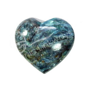 Polished Blue and Green Kyanite Heart