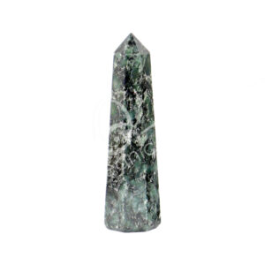 Polished Actinolite with Dolomite Obelisk