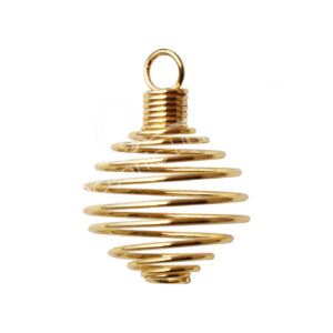 Gold Plated Cage Spring Pendant (Pack of 24)