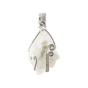 Apophyllite Cluster Wire Wrap Pendant