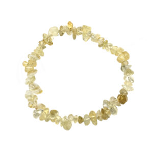 Citrine Chips Elastic Bracelet 7.5"