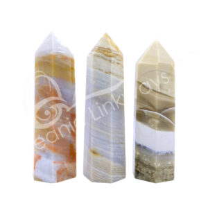 Polished Agate with Stripes Obelisk