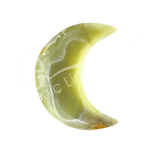 Polished Green Onyx Moon Plate